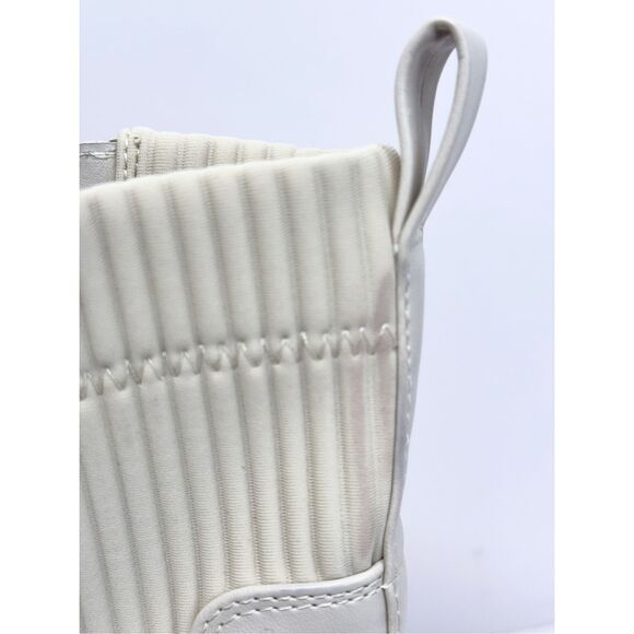 Bar III Boots Size 10 Cream Block Heel Womens Ribbed Ankle Booties - Picture 9 of 10